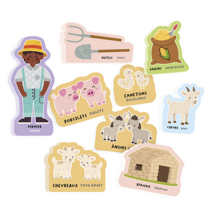 Les magnets Animaux de la ferme JADE