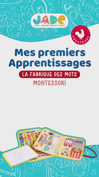 La pochette d'activité Mes Premiers mots MONTESSORI JADE 3+